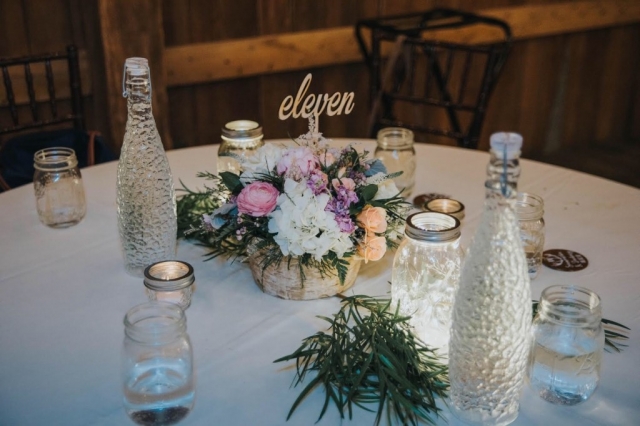 tablescape, wedding, mason jar